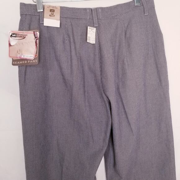 NWT Women’s Lee Performance Khaki Pants Seamed Straight Leg 100% Cotton SZ 12 - Picture 5 of 15